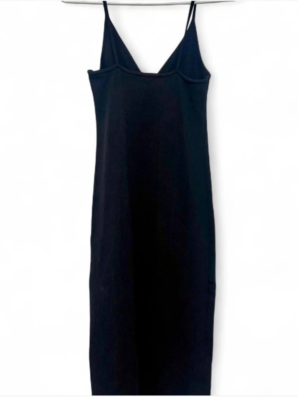 🖤 Abercrombie & Fitch Collection Black Ribbed Maxi Slip Dress • Size S 🖤
